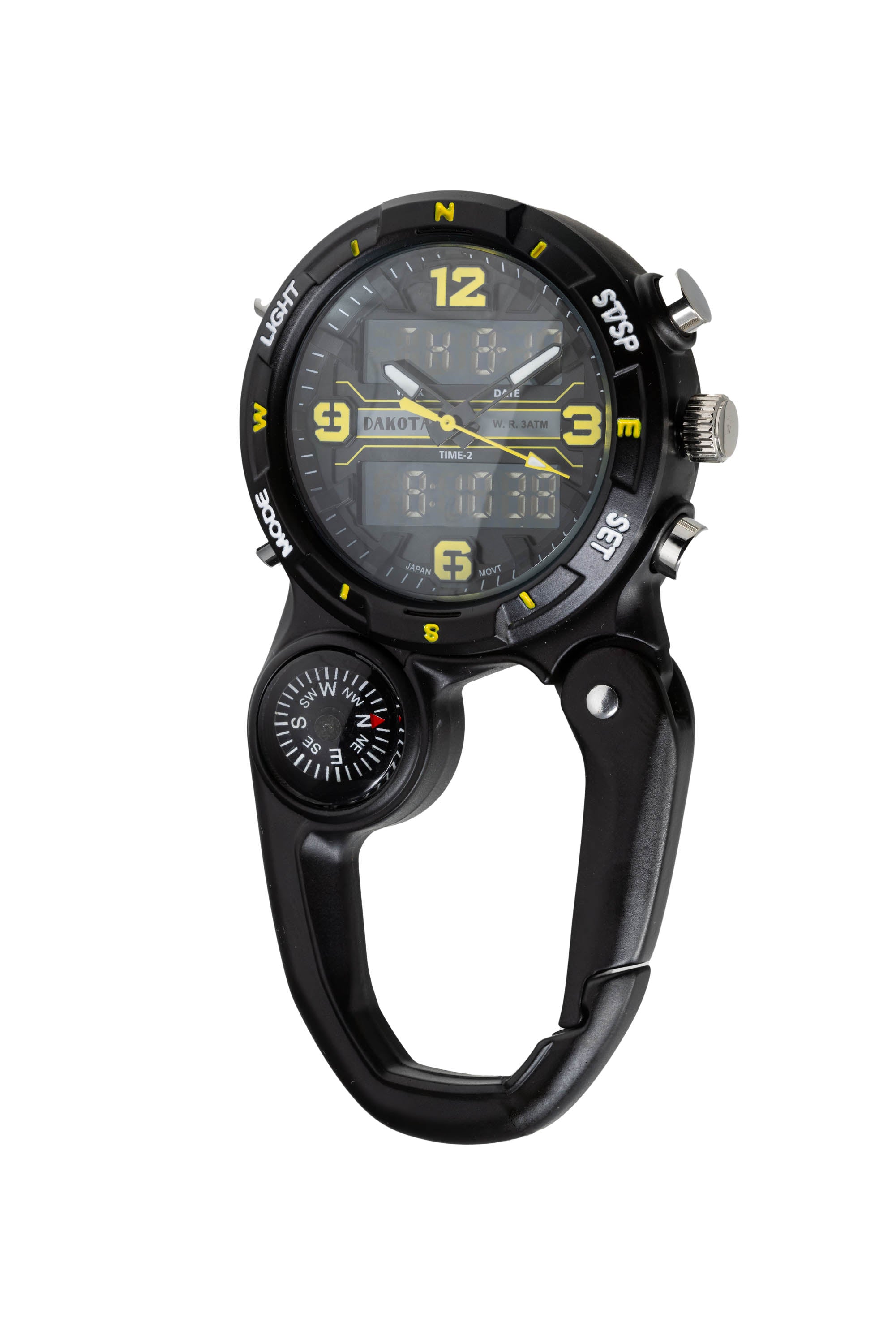 Dakota Watch Company Mini Clip Microlight Watch, Gunmetal - Walmart.com